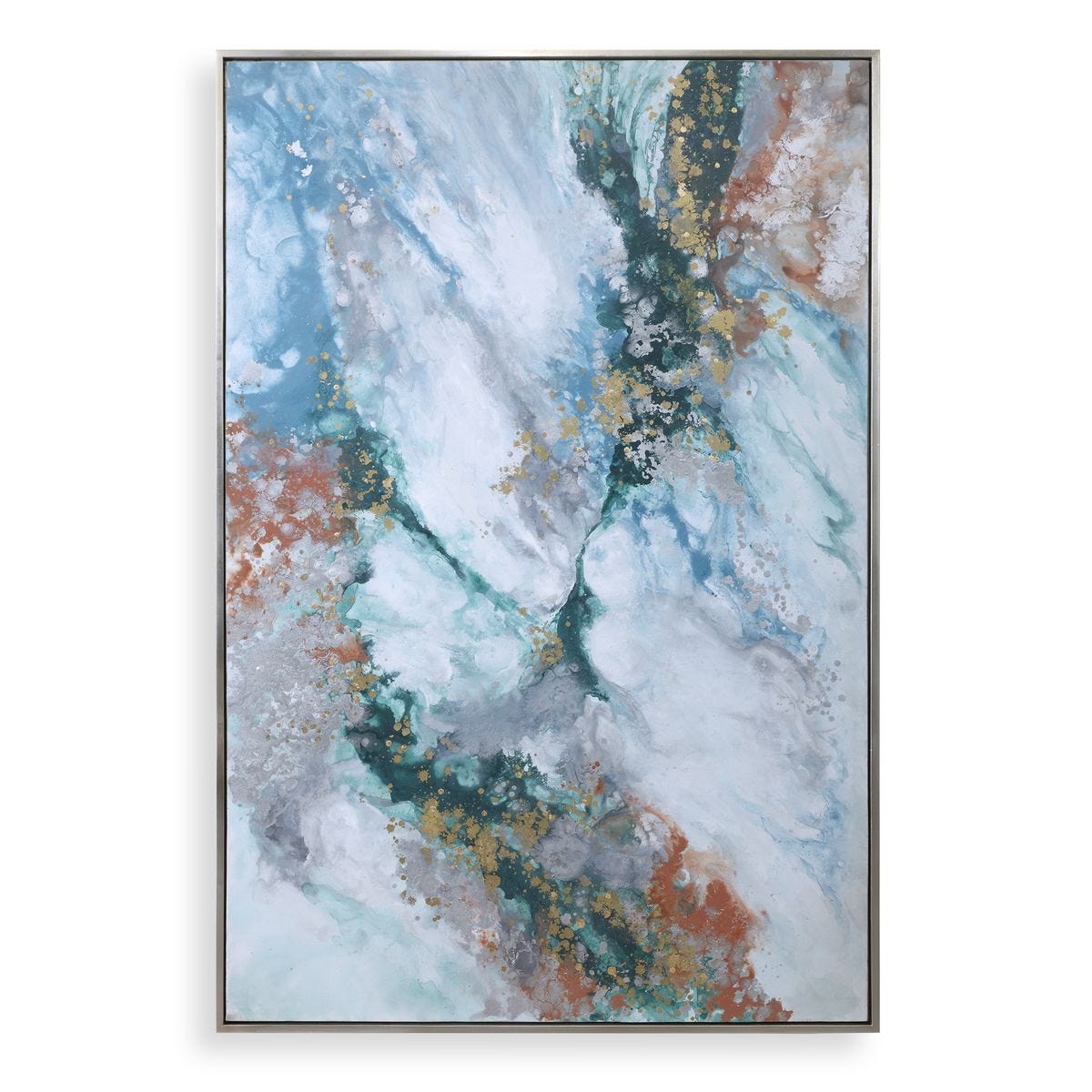 Mercury Hand Painted Canvas - eye-catching art pieces to enhance your home design | Image 1 | InSTYLE Home & Rugs