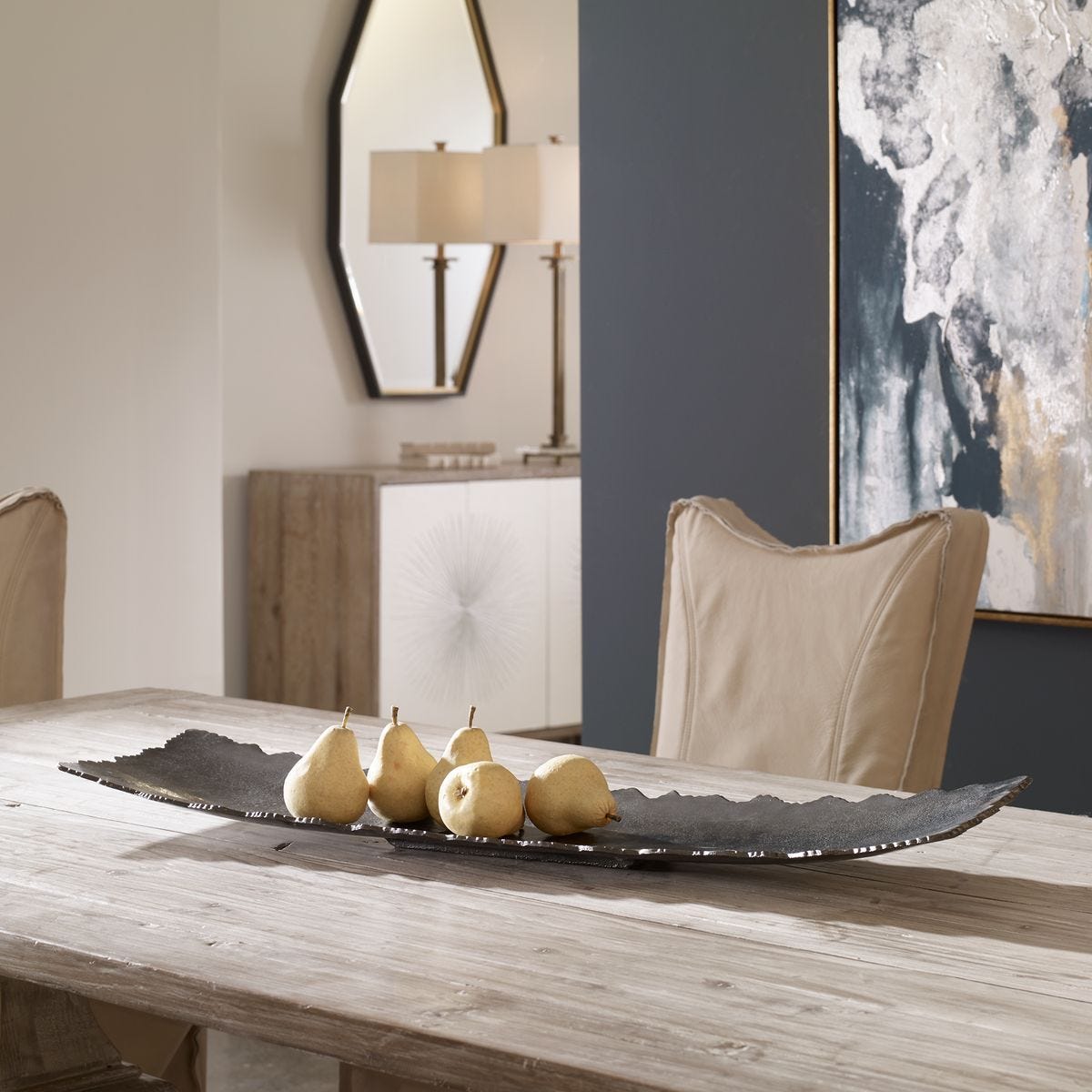 Camilla Tray, Nickel - modern accessories for a personalized living space | Image 1 | InSTYLE Home & Rugs