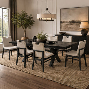 Argyle Dining Table with Extension, 66"-94" - stylish dining tables for gatherings | Image 2 | InSTYLE Home & Rugs