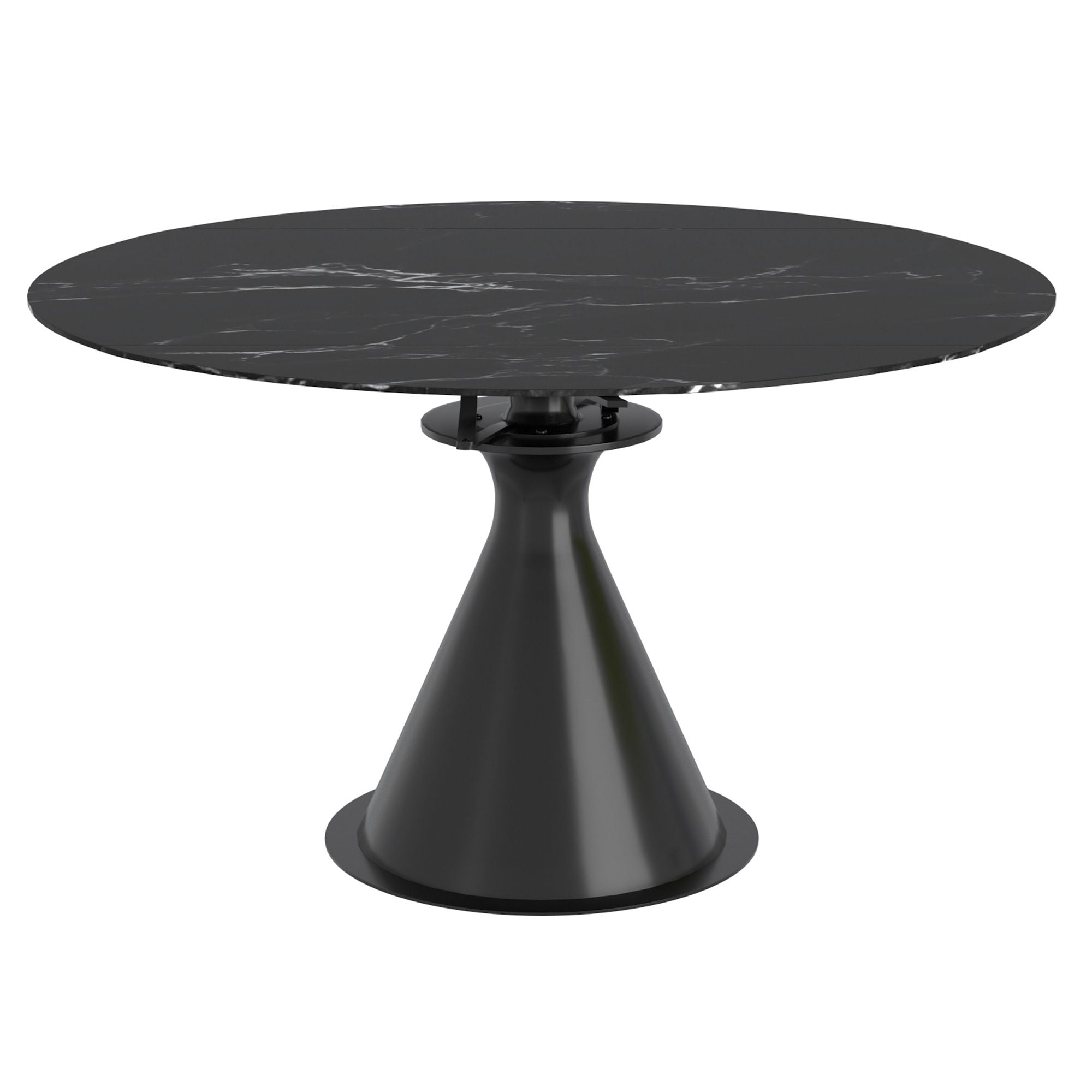 Calisto Round Pedestal Dining Table w/Extension - elegant tables for dining rooms | Image 1 | InSTYLE Home & Rugs