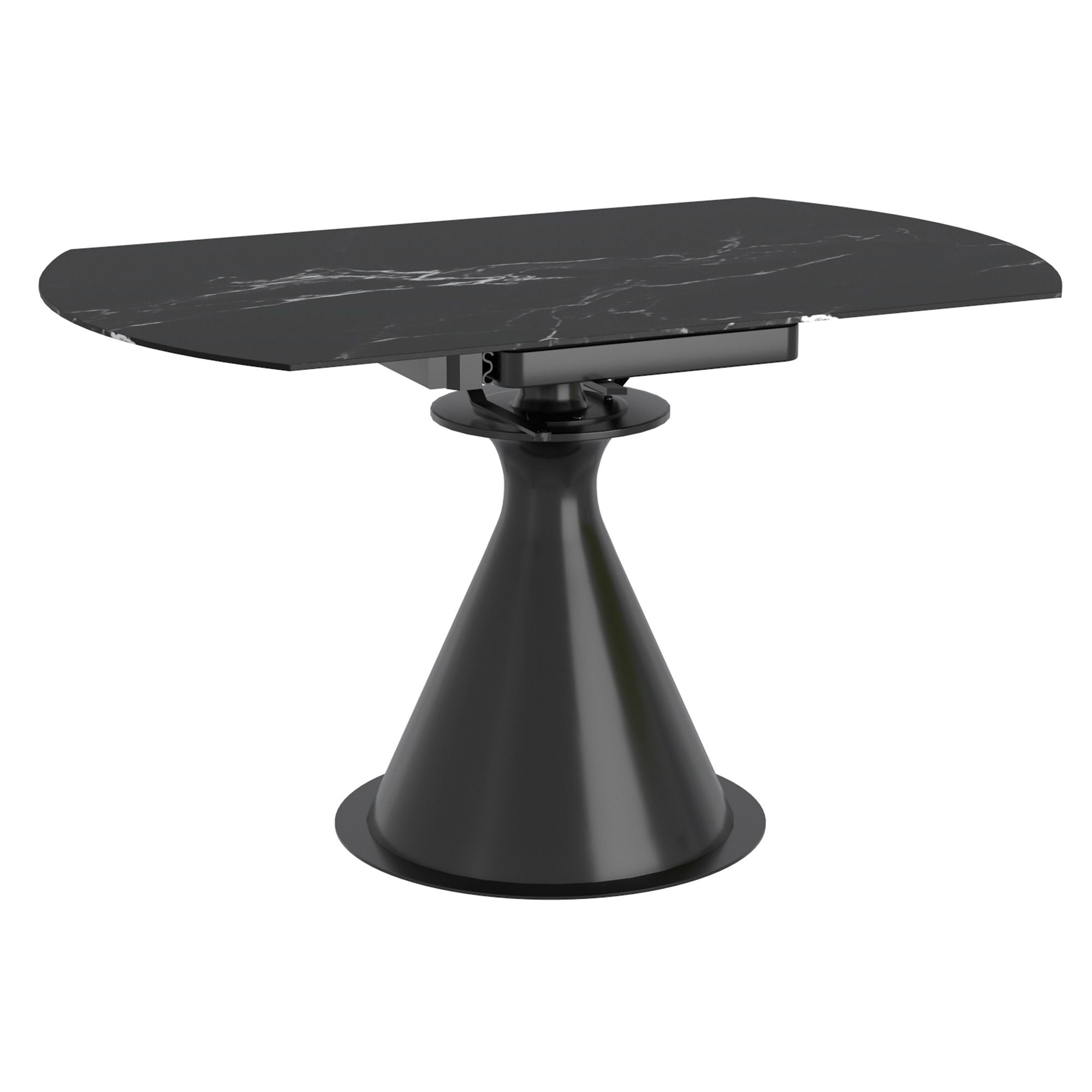 Calisto Round Dining Table with Extension, 51" - elegant tables for dining rooms | Image 4 | InSTYLE Home & Rugs