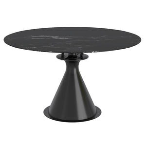 Calisto Round Dining Table with Extension, 51" - elegant tables for dining rooms | Image 1 | InSTYLE Home & Rugs