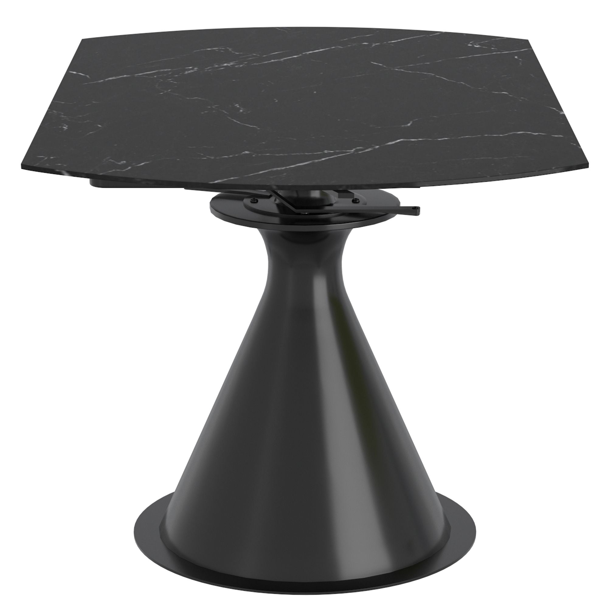 Calisto Round Pedestal Dining Table w/Extension - elegant tables for dining rooms | Image 5 | InSTYLE Home & Rugs