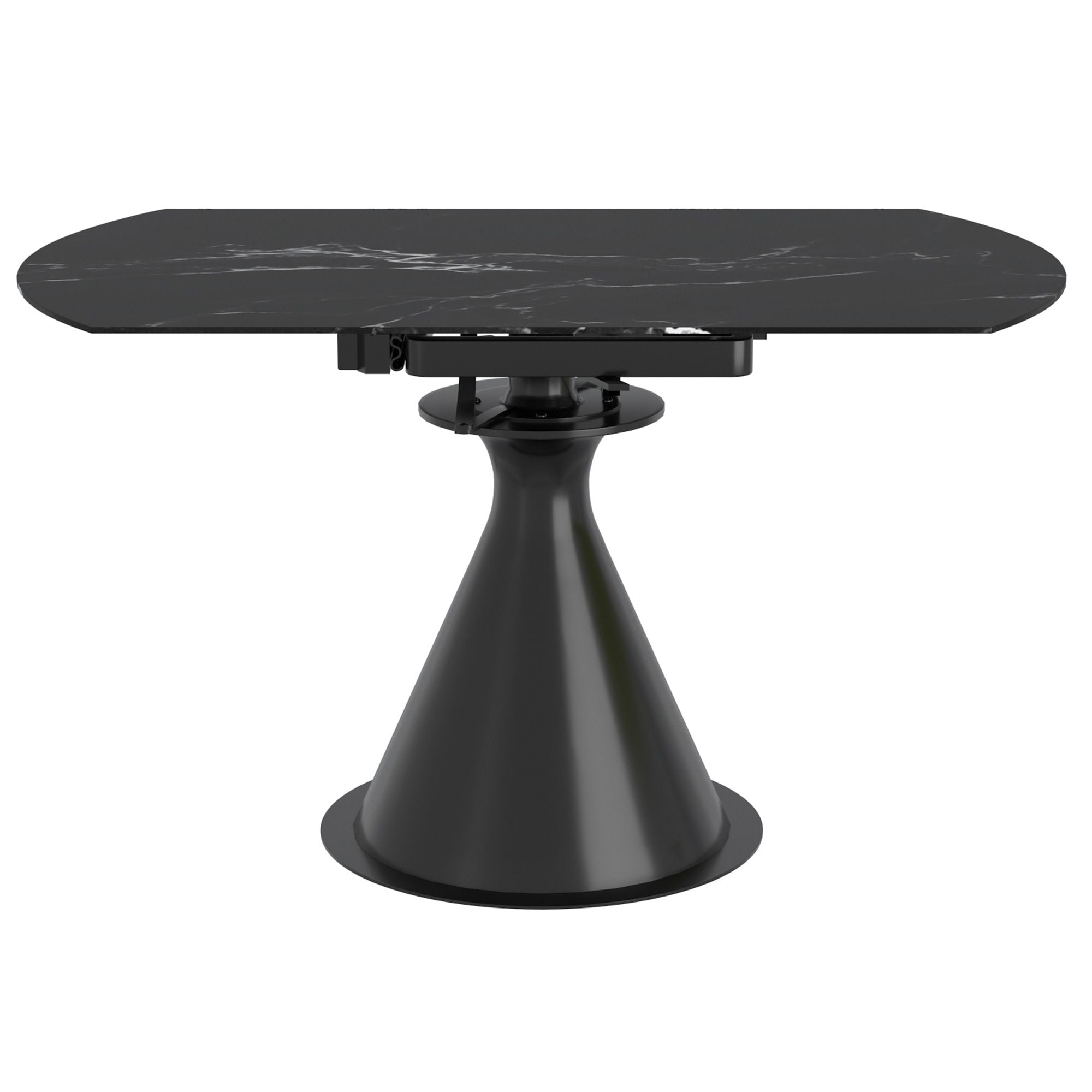 Calisto Round Pedestal Dining Table w/Extension - elegant tables for dining rooms | Image 6 | InSTYLE Home & Rugs