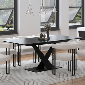 Julius Dining Table with Extension, 63"-79" - perfect for family meals | Image 3 | InSTYLE Home & Rugs