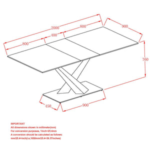 Julius Dining Table with Extension, 63"-79" - perfect for family meals | Image 16 | InSTYLE Home & Rugs