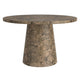 Godiva Round Pedestal Table in Grey Stone
