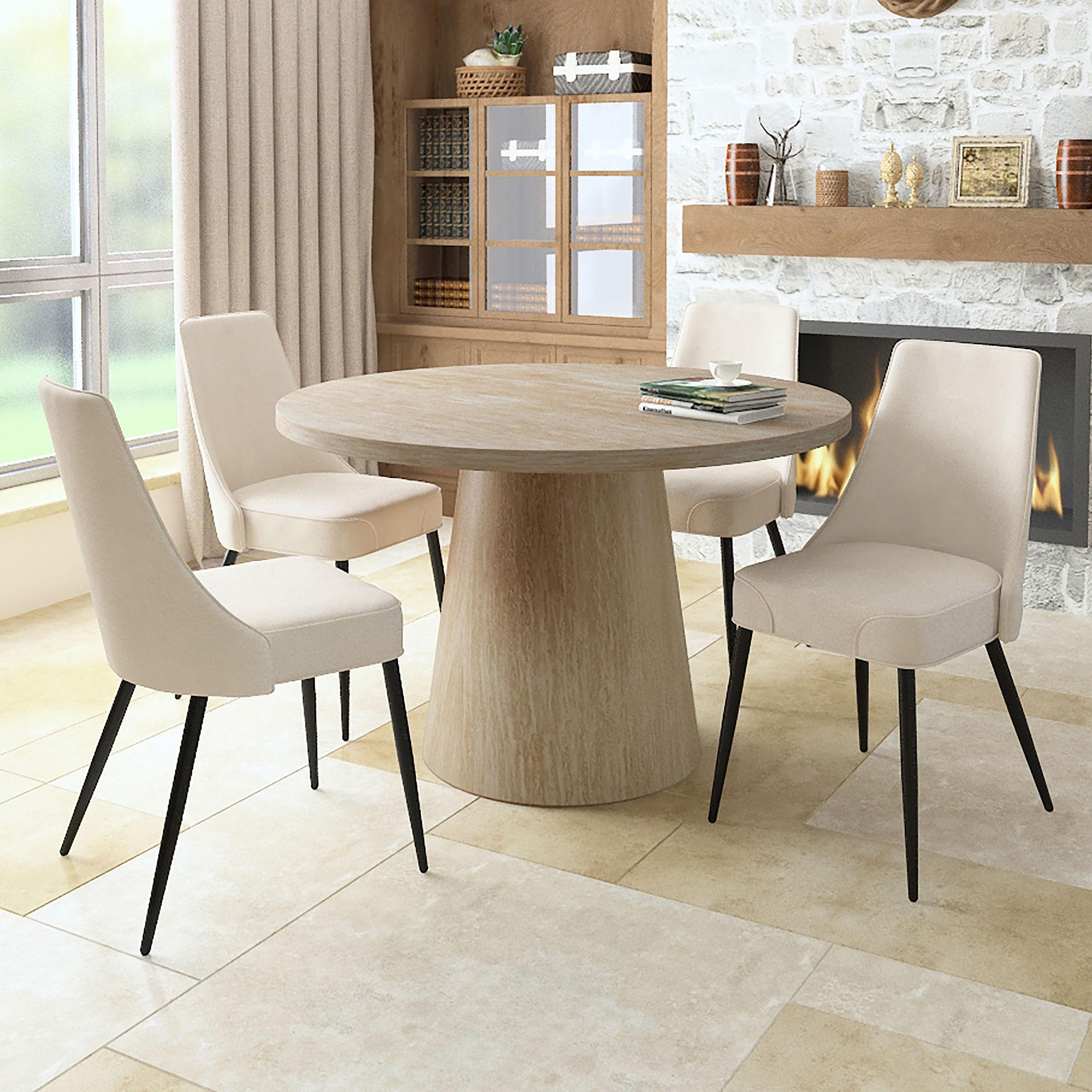 Godiva Round Pedestal Table - stylish dining tables for gatherings | Image 10 | InSTYLE Home & Rugs