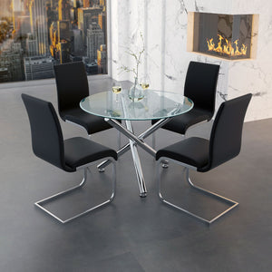 Solara II Round Dining Table - perfect for family meals | Image 5 | InSTYLE Home & Rugs
