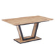 Forna Dining Table w/Extension in Natural and Black