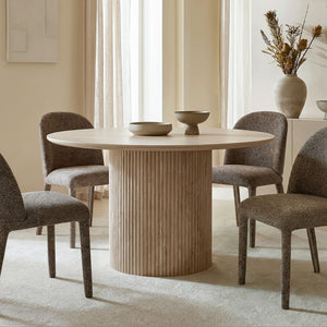 Thalia Round Dining Table, 47" - perfect for family meals | Image 2 | InSTYLE Home & Rugs