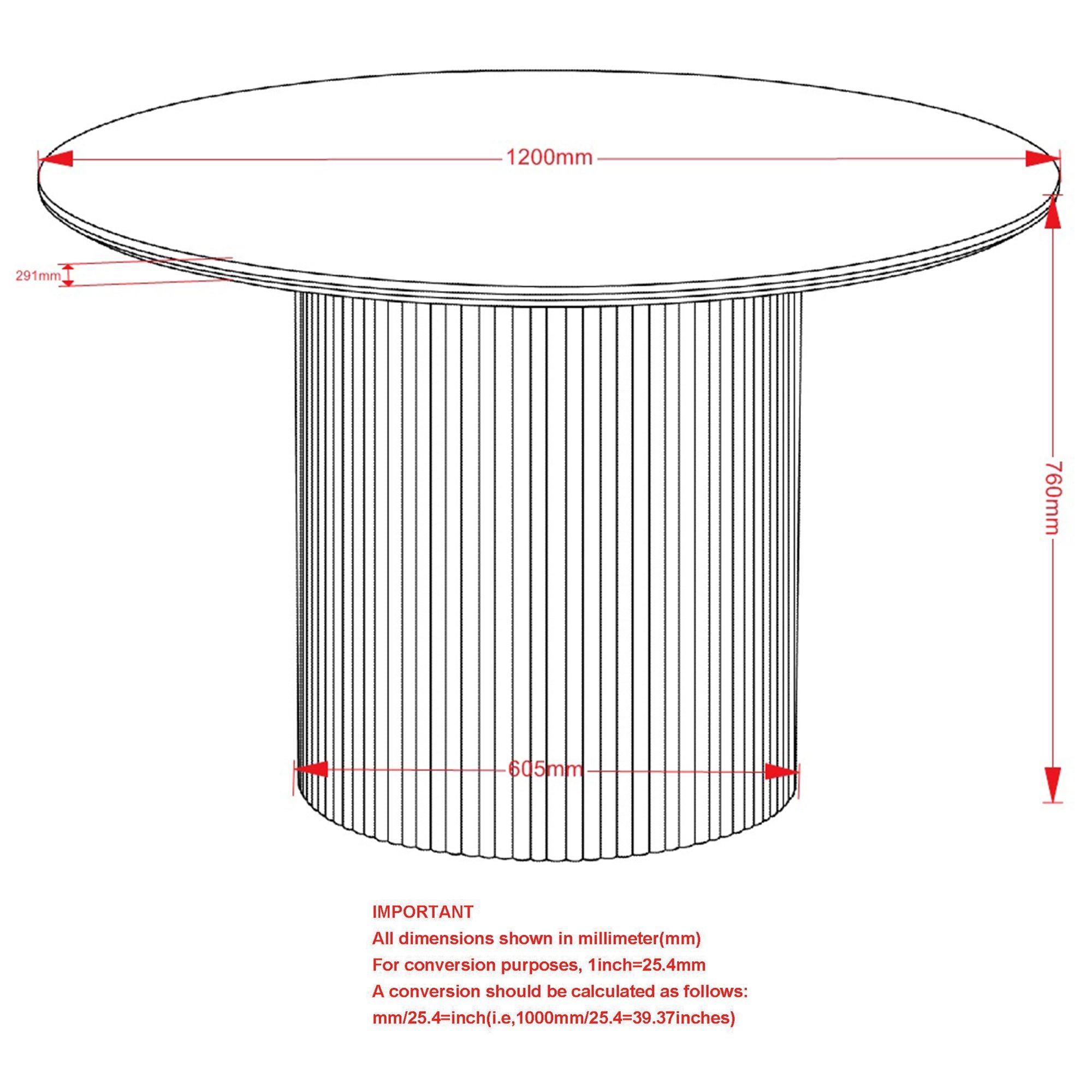 Thalia Round Dining Table, 47" - perfect for family meals | Image 8 | InSTYLE Home & Rugs