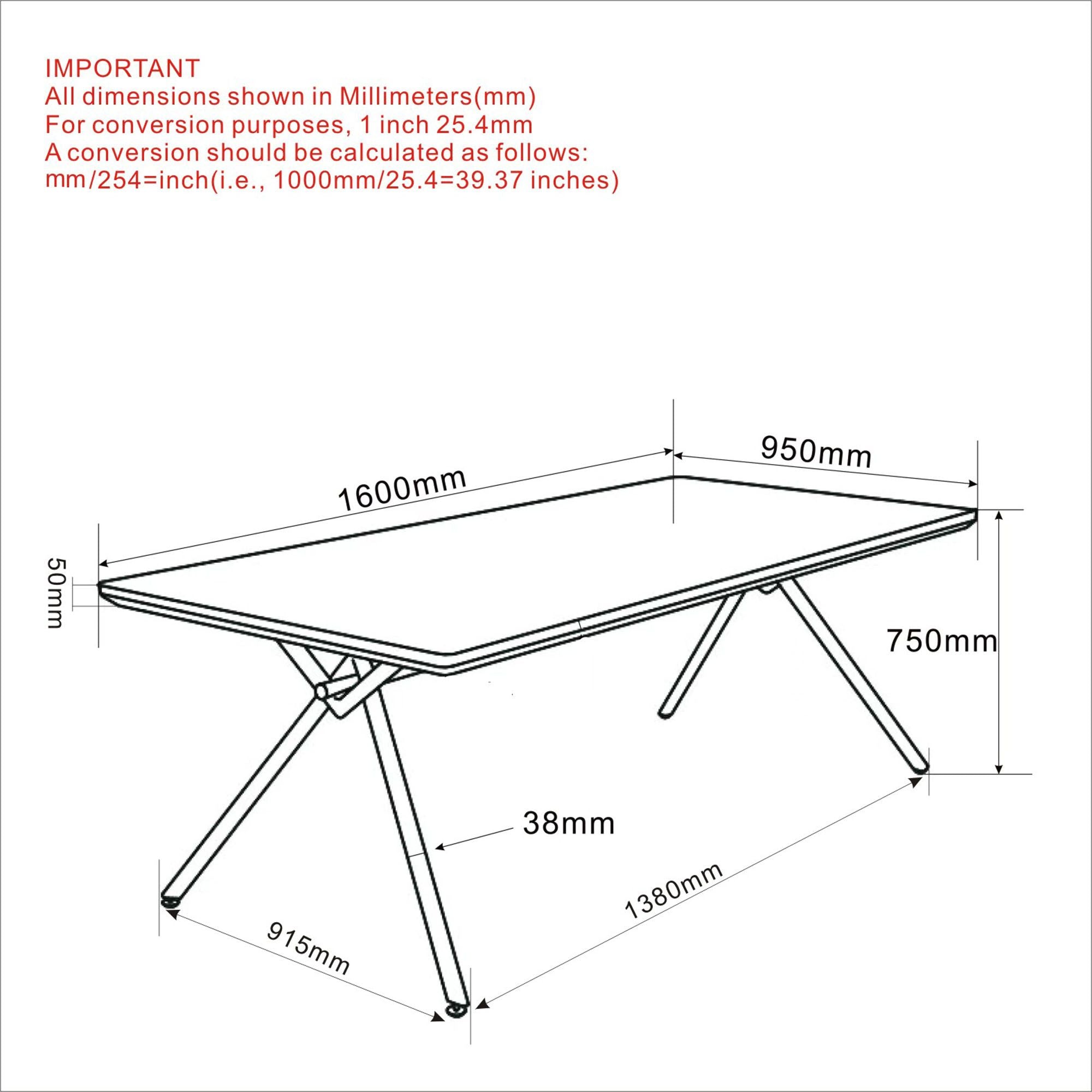 Bronx Rectangular Dining Table, 63" - perfect for family meals | Image 8 | InSTYLE Home & Rugs