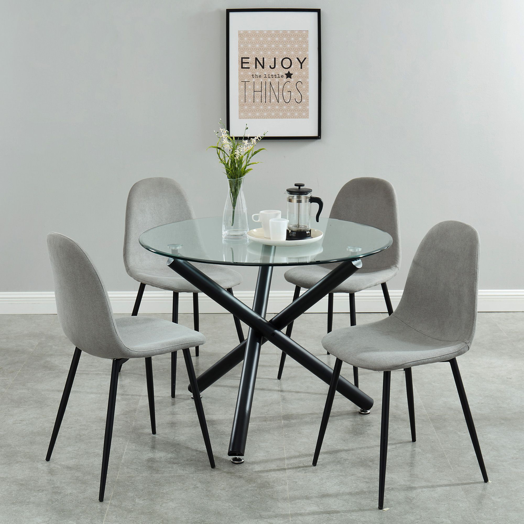 Suzette Round Dining Table, 40" - perfect for family meals | Image 5 | InSTYLE Home & Rugs