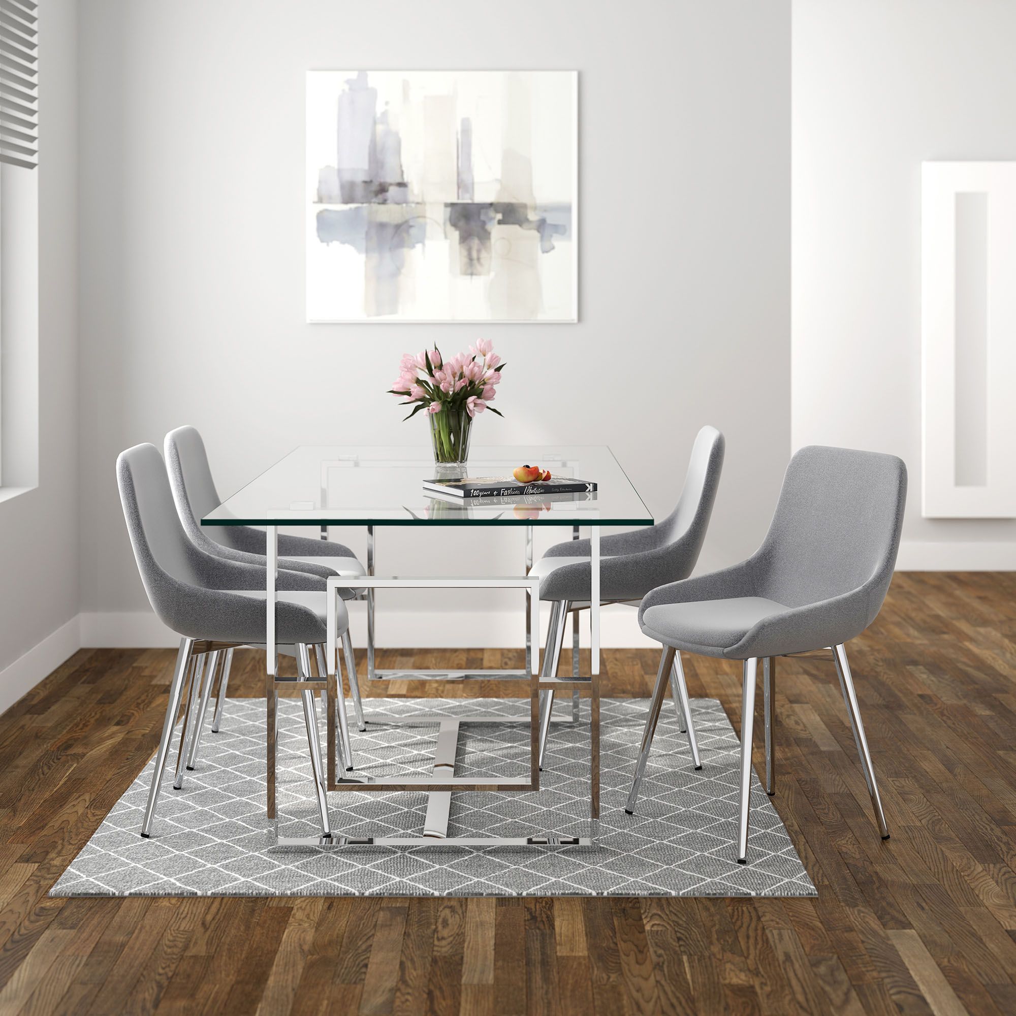 Eros Rectangular Dining Table, 71" - perfect for family meals | Image 10 | InSTYLE Home & Rugs