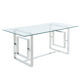 Eros Rectangular Dining Table, 71" - perfect for family meals | Image 2 | InSTYLE Home & Rugs