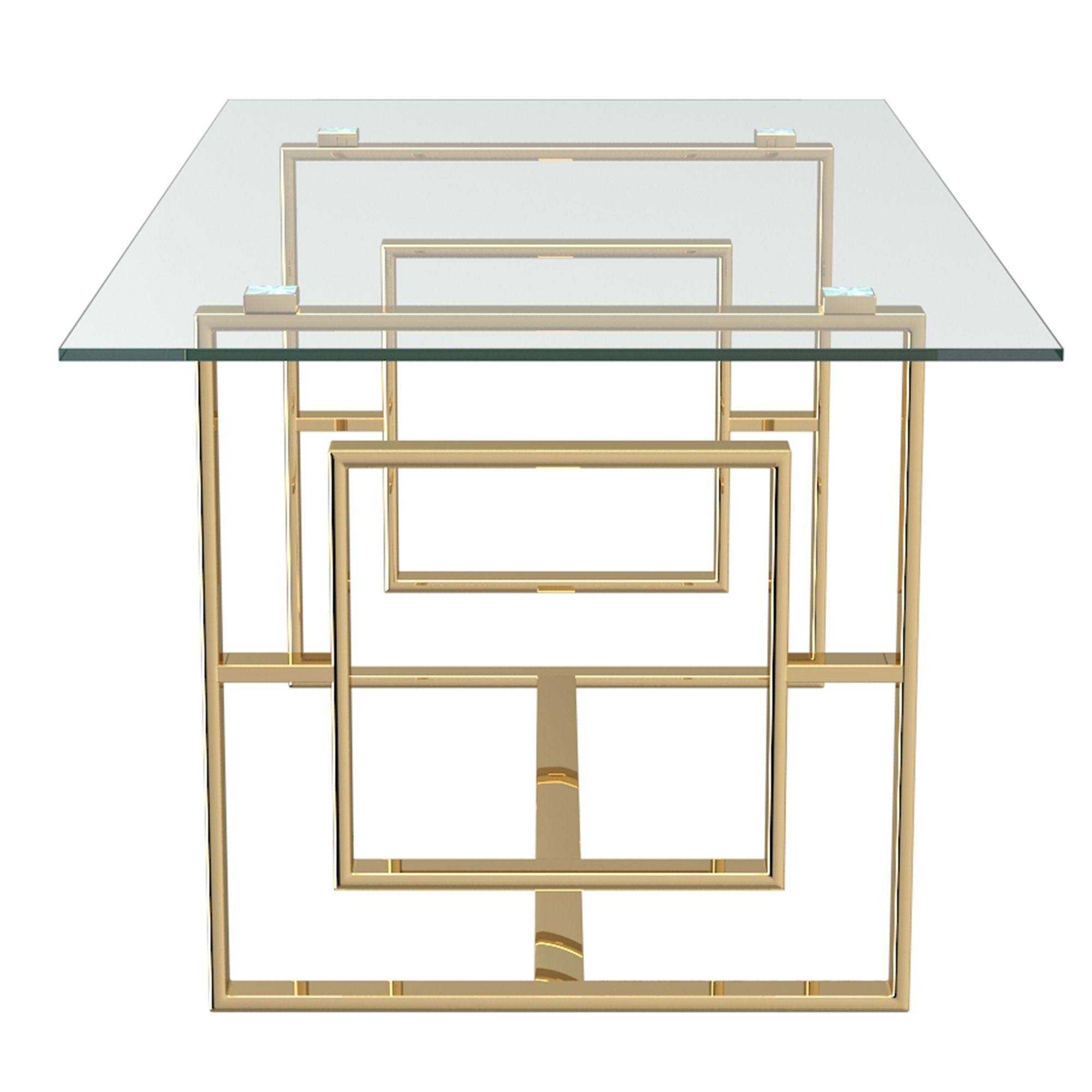 Eros Rectangular Dining Table, 71" - perfect for family meals | Image 5 | InSTYLE Home & Rugs