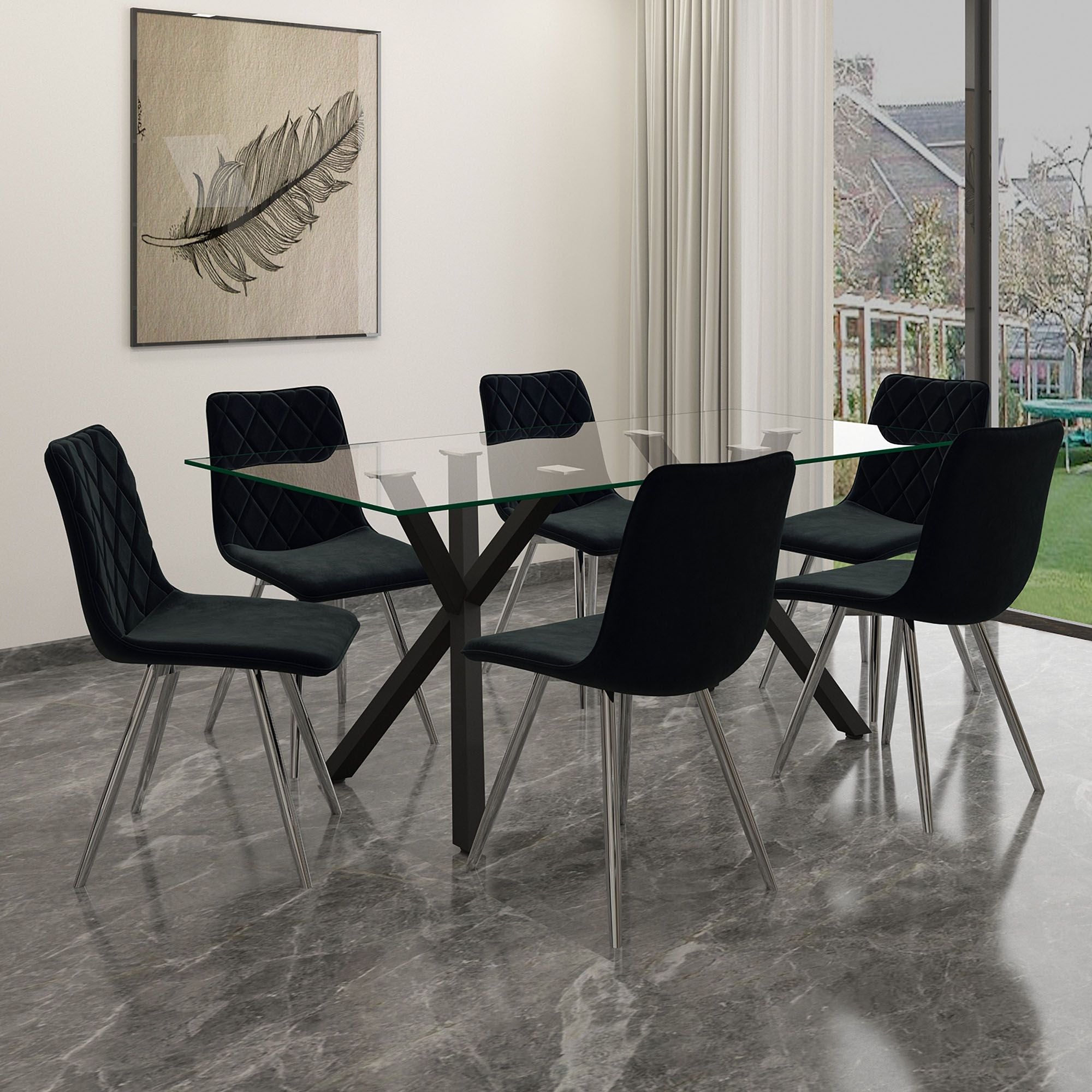 Stark Rectangular Dining Table, 71" - perfect for family meals | Image 7 | InSTYLE Home & Rugs