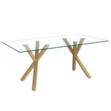 Stark Rectangular Dining Table, 71" - elegant tables for dining rooms | Image 1 | InSTYLE Home & Rugs