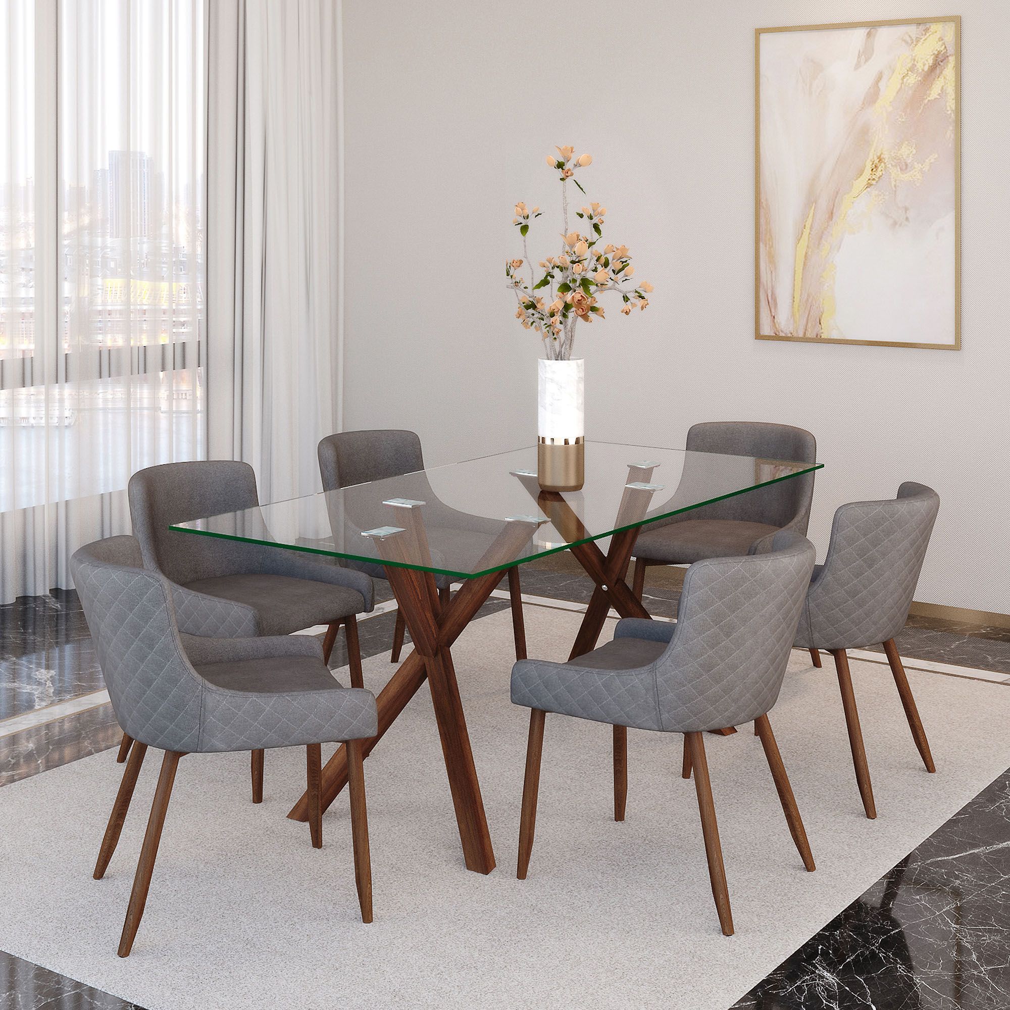 Stark Rectangular Dining Table - perfect for family meals | Image 14 | InSTYLE Home & Rugs