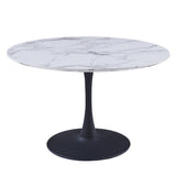 Zilo Round Pedestal Dining Table, 48" - stylish dining tables for gatherings | Image 2 | InSTYLE Home & Rugs