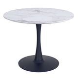 Zilo Round Pedestal Dining Table, 40" - stylish dining tables for gatherings | Image 2 | InSTYLE Home & Rugs
