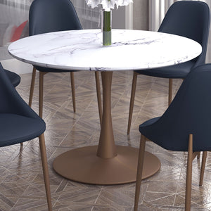 Zilo Round Pedestal Dining Table, 48" - elegant tables for dining rooms | Image 3 | InSTYLE Home & Rugs