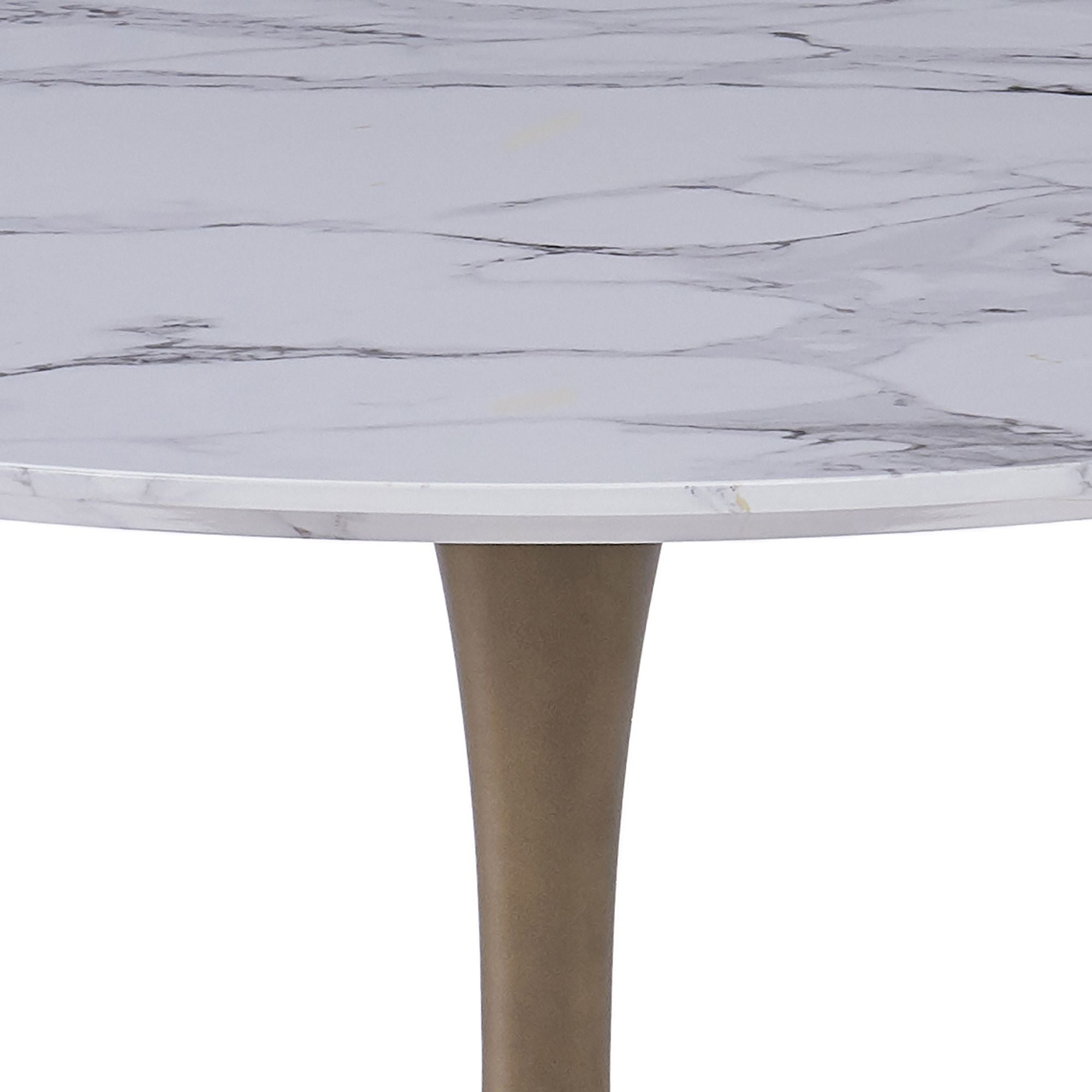 Zilo 48" Round Dining Table - stylish dining tables for gatherings | Image 4 | InSTYLE Home & Rugs