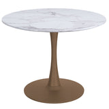 Zilo Round Pedestal Dining Table, 40" - stylish dining tables for gatherings | Image 1 | InSTYLE Home & Rugs