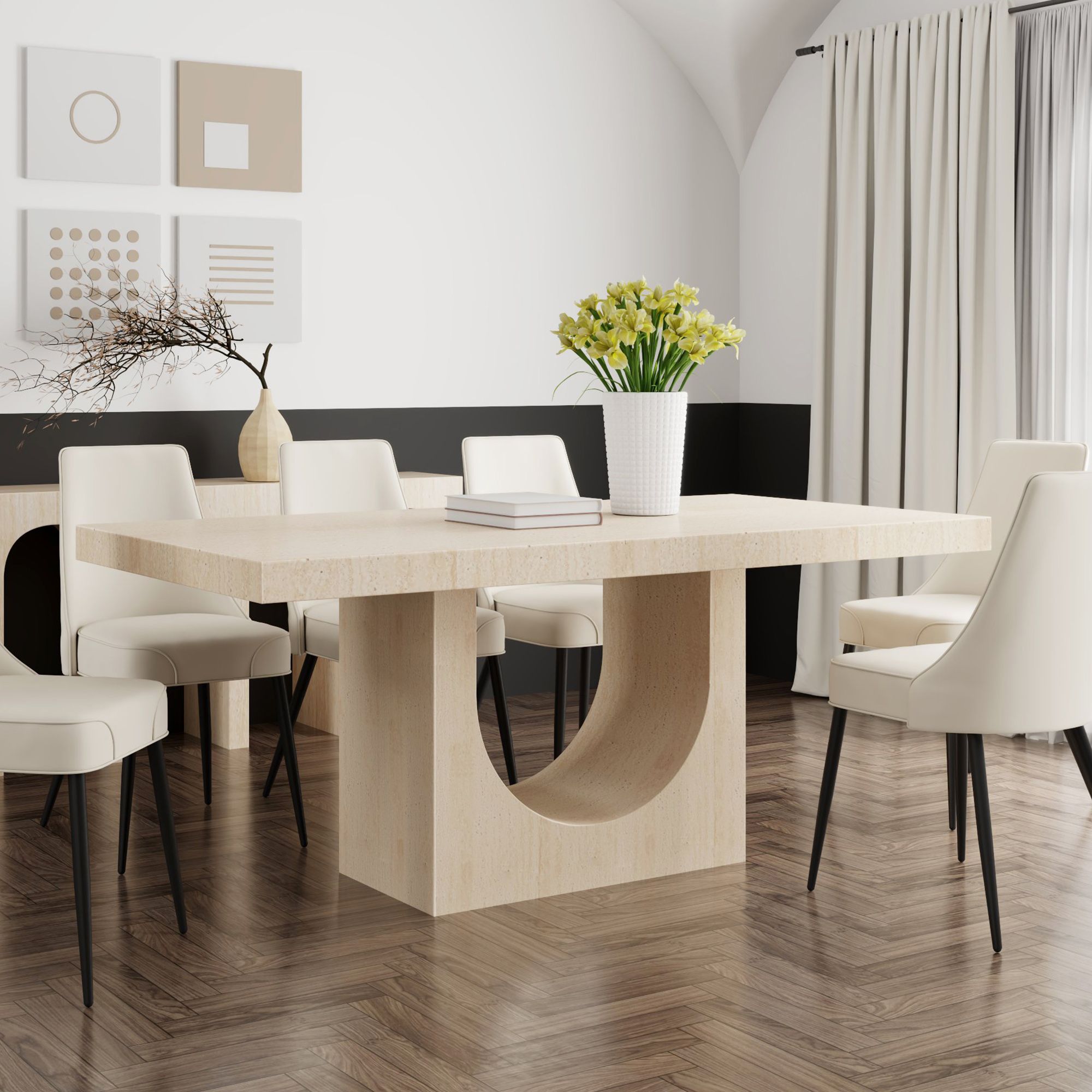 Aurelia Rectangular Dining Table, 71" - perfect for family meals | Image 10 | InSTYLE Home & Rugs