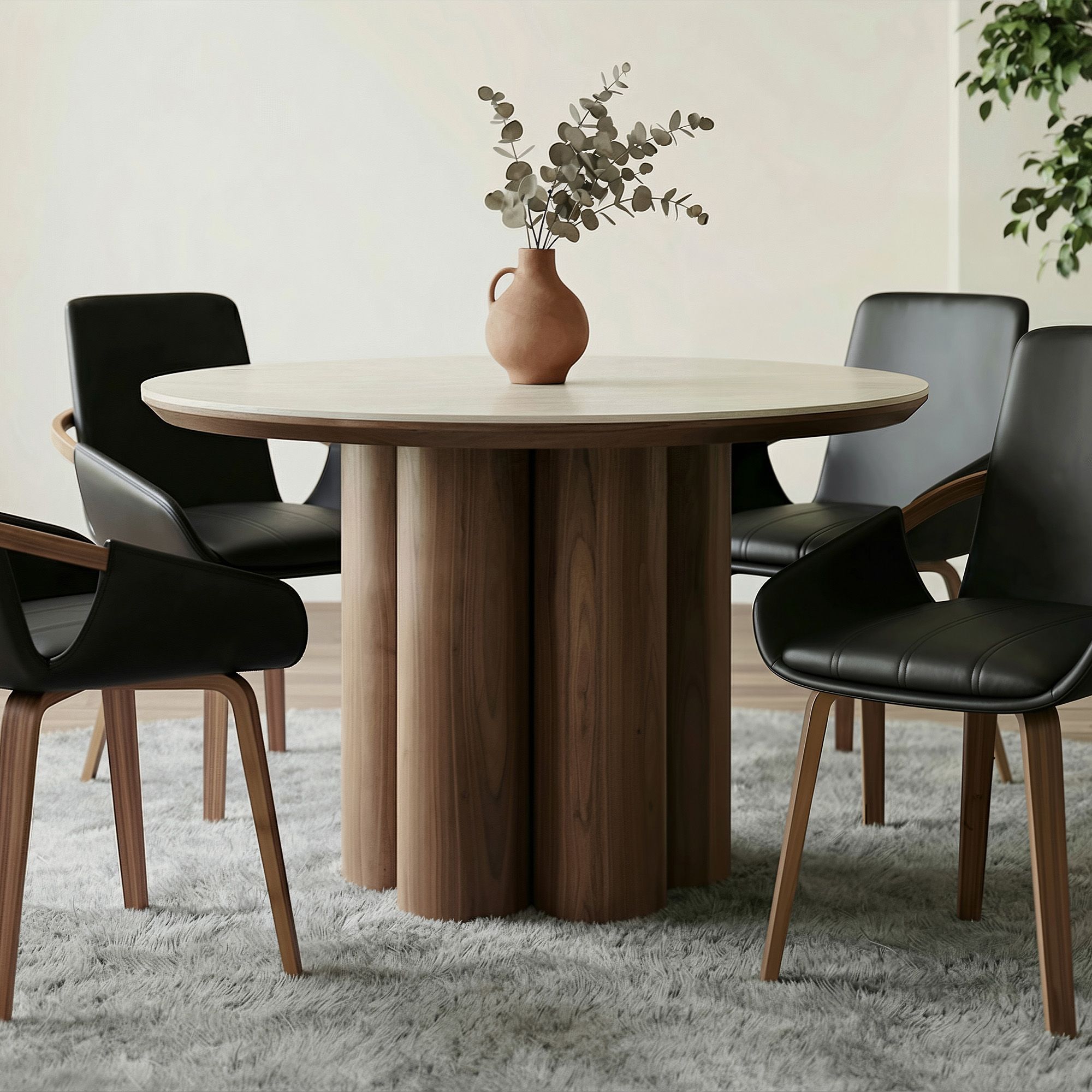Seaton Round Dining Table, 47" - stylish dining tables for gatherings | Image 2 | InSTYLE Home & Rugs