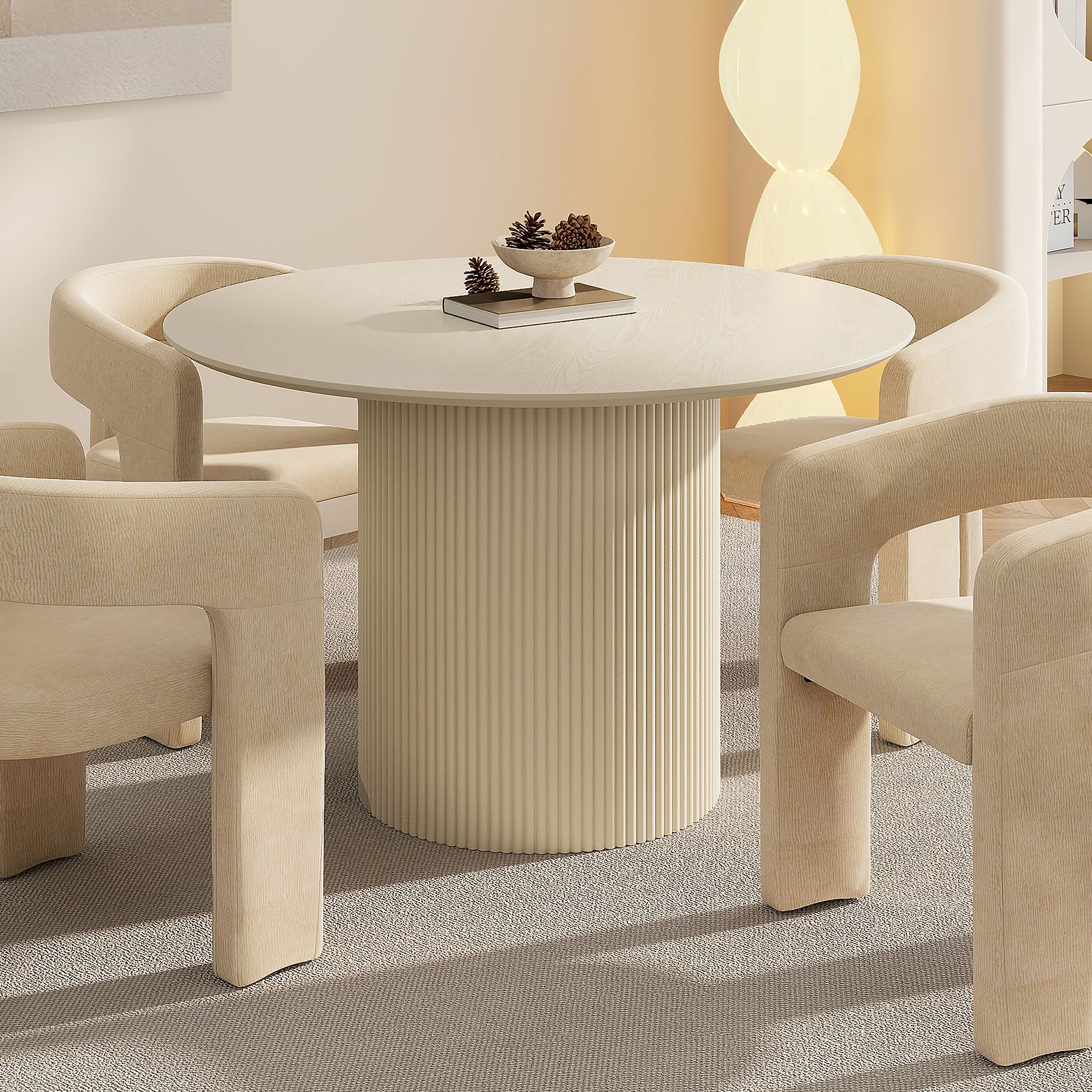 Tovas Round Dining Table, 47" - stylish dining tables for gatherings | Image 11 | InSTYLE Home & Rugs