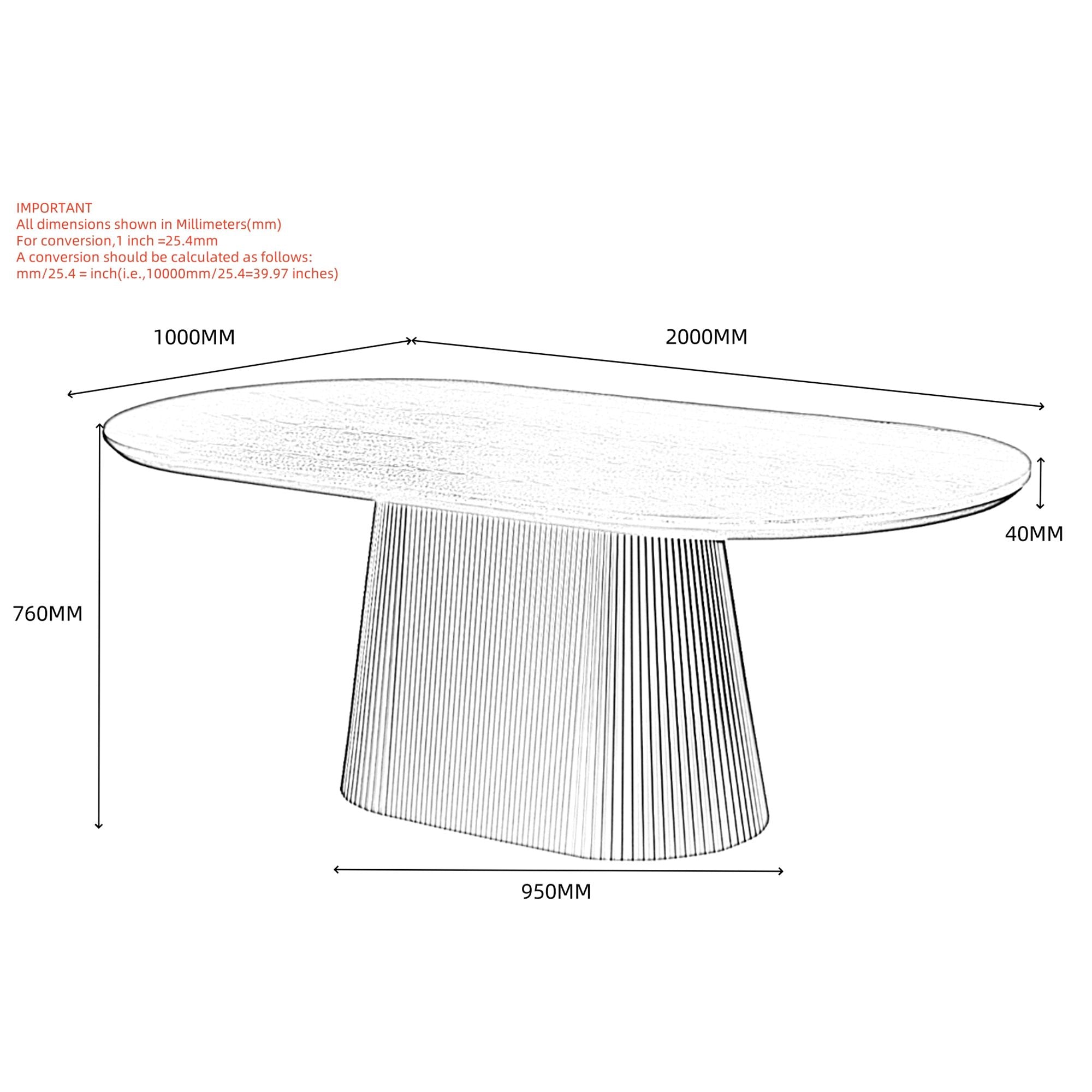Tovas Oval Dining Table, 79" - perfect for family meals | Image 17 | InSTYLE Home & Rugs