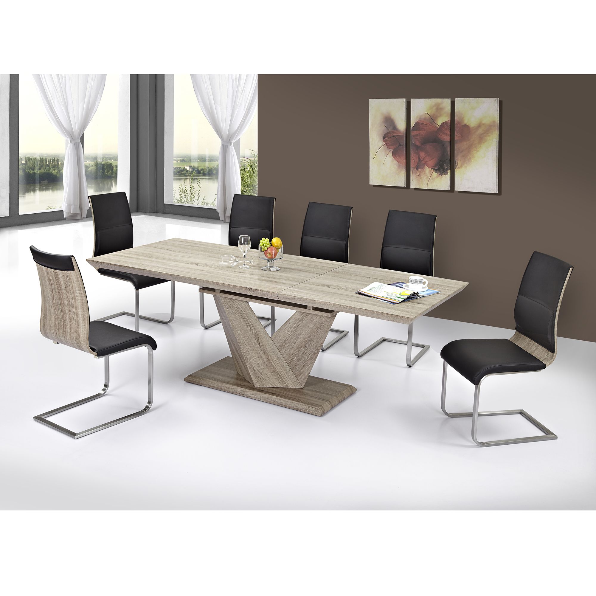 Eclipse Dining Table with Extension, 63"-87" - perfect for family meals | Image 7 | InSTYLE Home & Rugs