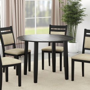 Conrad Round Drop-Leaf Dining Table, 42" - perfect for family meals | Image 3 | InSTYLE Home & Rugs