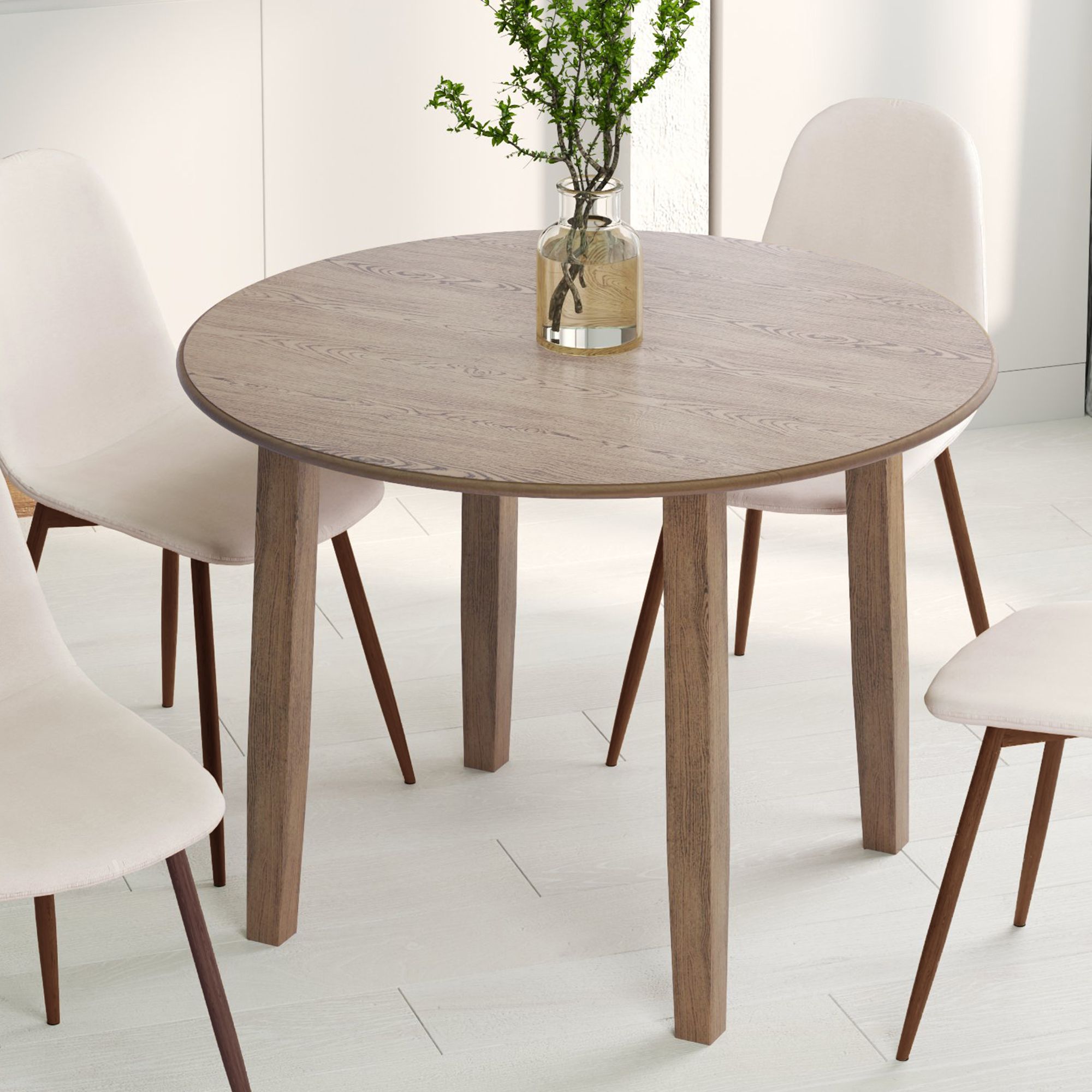 Conrad Round Drop-Leaf Dining Table, 42" - perfect for family meals | Image 10 | InSTYLE Home & Rugs
