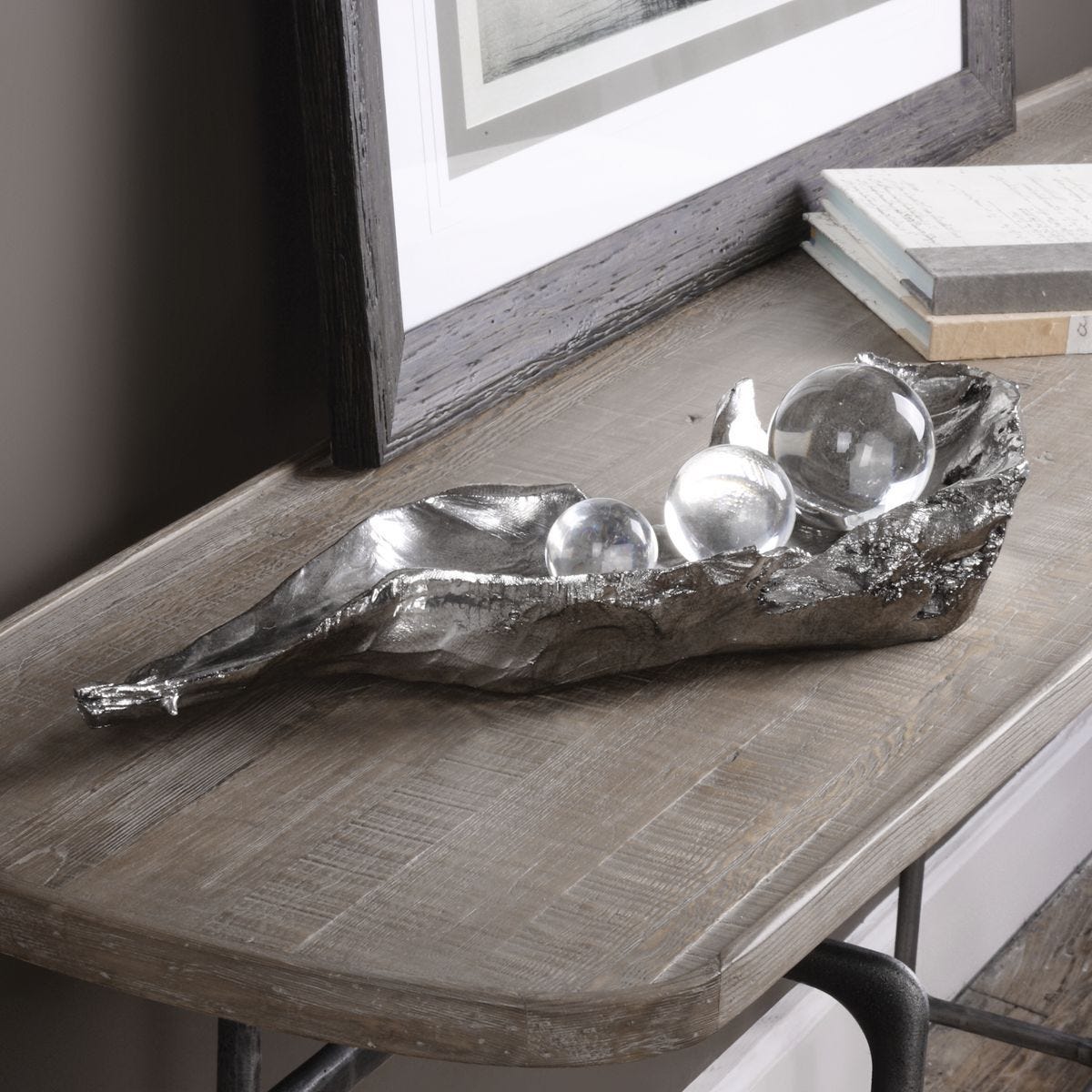 Three Peas in a Pod Sculpture - decor accents and accessories for every room | Image 1 | InSTYLE Home & Rugs