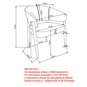 Bronson Dining Chair, set of 2 - elegant seating for dining areas | Image 8 | InSTYLE Home & Rugs