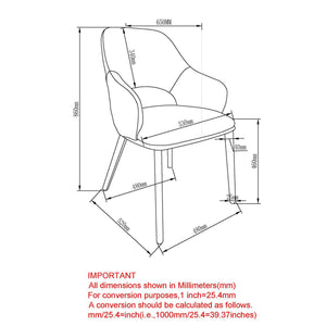 Denzel Dining/Lounge Chair, Set of 4 - stylish chairs for any table | Image 9 | InSTYLE Home & Rugs