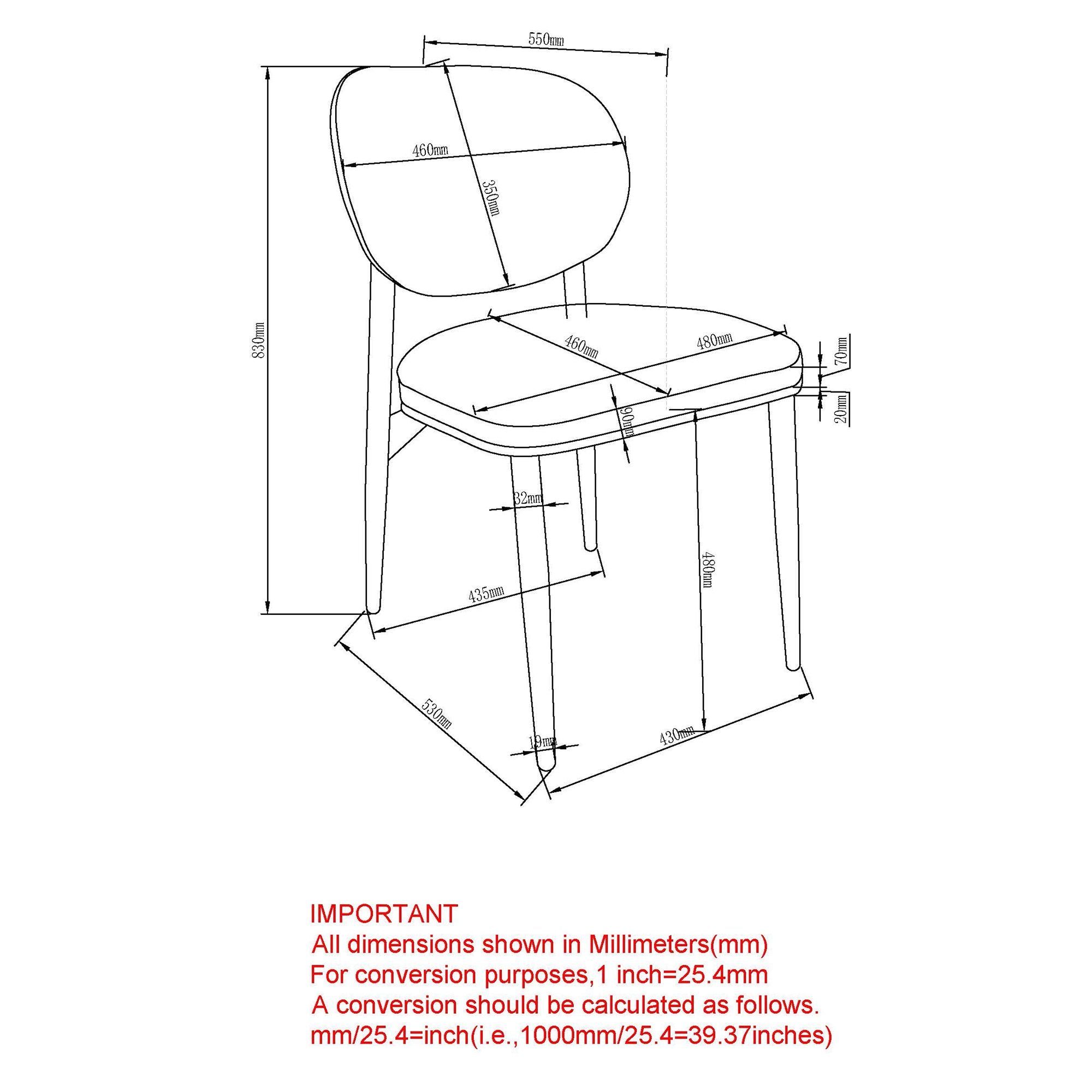 Gideon Dining Chair, set of 4 - comfortable dining experience | Image 8 | InSTYLE Home & Rugs