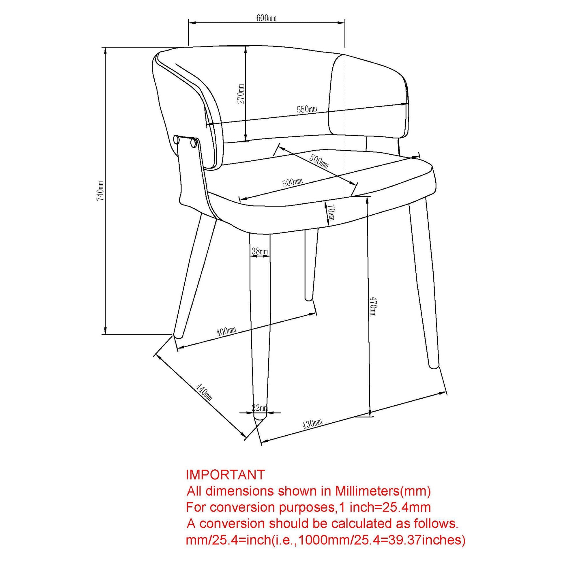 Sloane Dining/Lounge Chair, Set of 4 - stylish chairs for any table | Image 9 | InSTYLE Home & Rugs