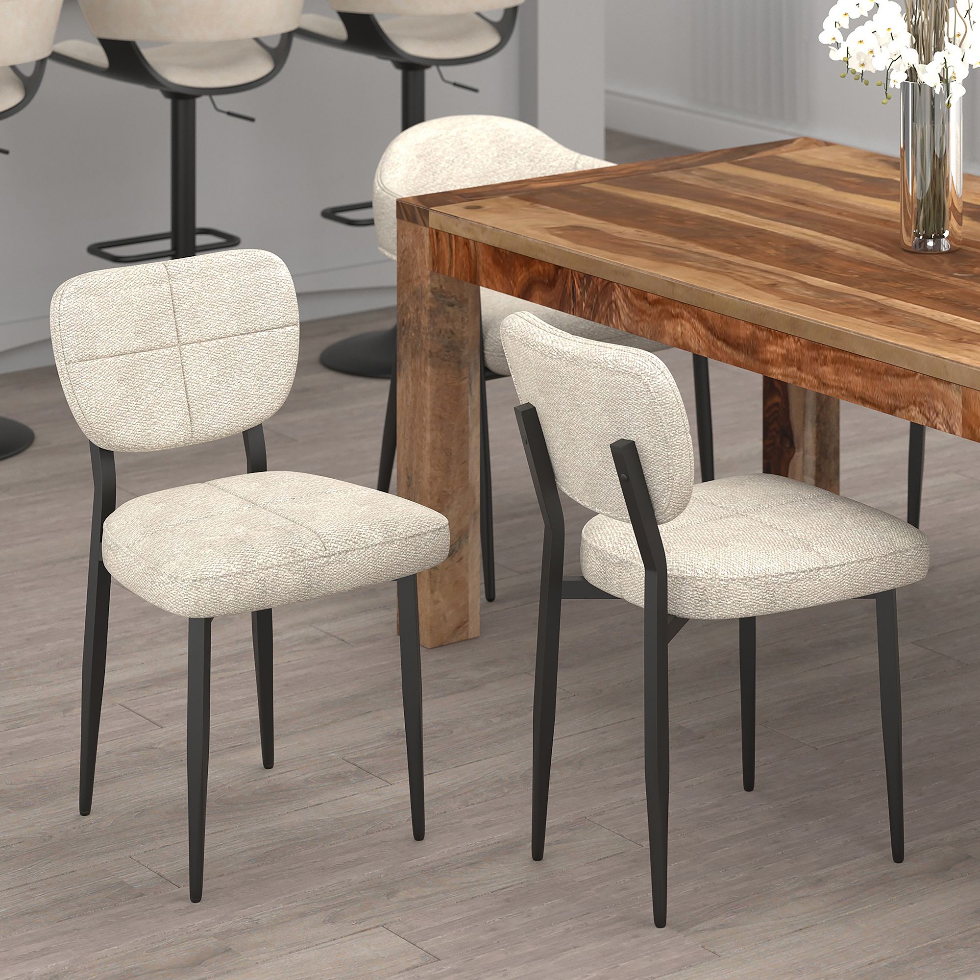 Zeke Dining Chair, set of 2, - durable construction for long-lasting use | Image 3 | InSTYLE Home & Rugs