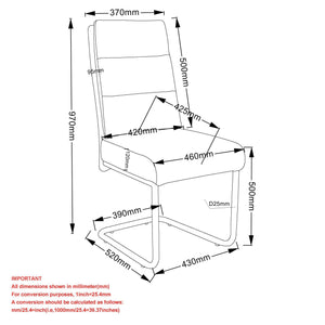 Brodi Dining Chair, set of 2, - durable construction for long-lasting use | Image 16 | InSTYLE Home & Rugs