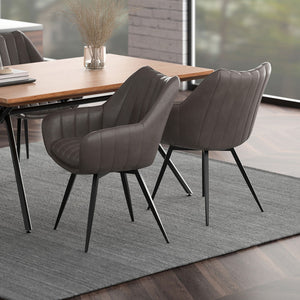 Talon Swivel Dining and Accent Chair, Set of 2 - durable construction for long-lasting use | Image 11 | InSTYLE Home & Rugs