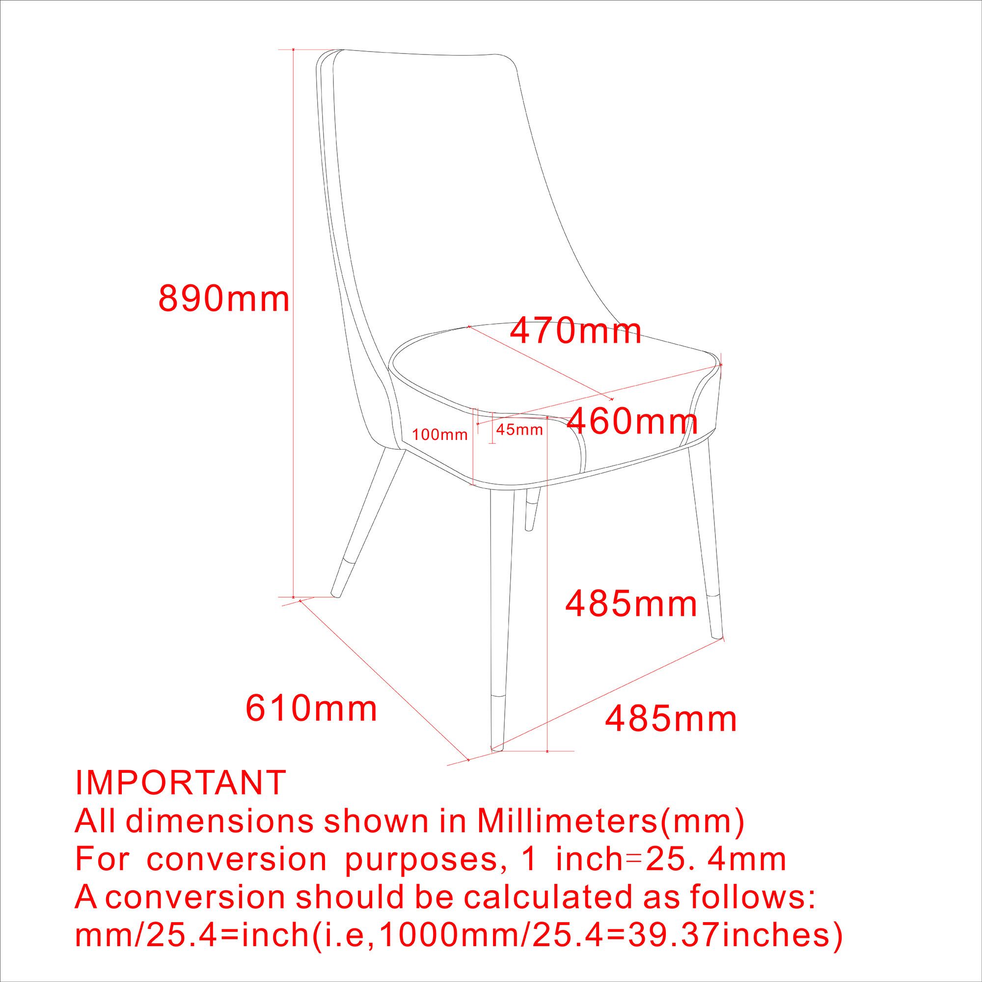 Koda Dining Chair, Fabric, set of 2, - variety of styles from classic to contemporary | Image 8 | InSTYLE Home & Rugs