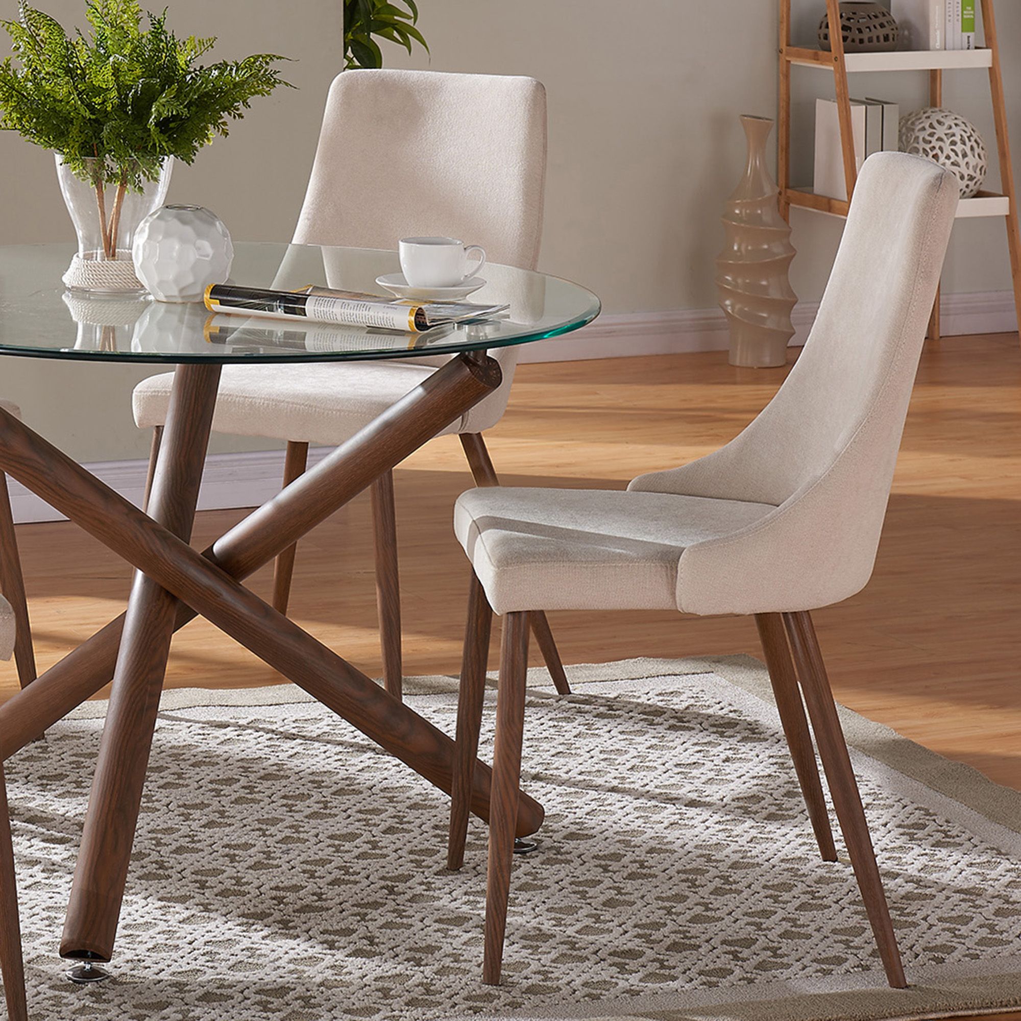 Cora Fabric Dining Chair, set of 2, - comfortable seating for dining and office spaces | Image 5 | InSTYLE Home & Rugs