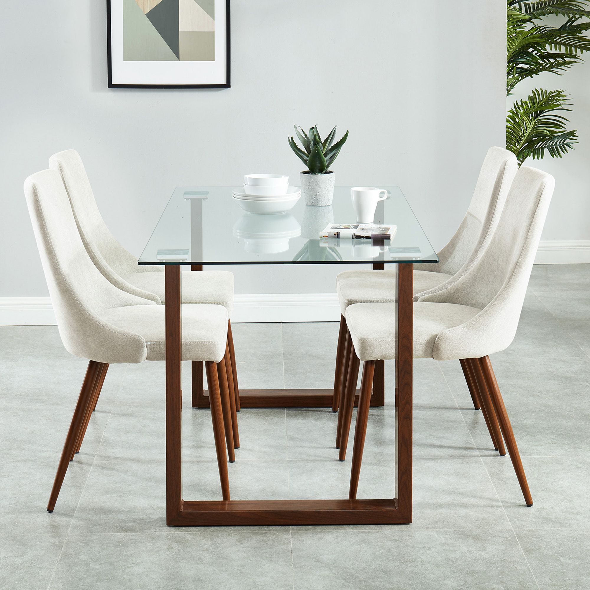 Cora Fabric Dining Chair, set of 2, - comfortable seating for dining and office spaces | Image 8 | InSTYLE Home & Rugs