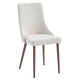 Cora Fabric Dining Chair, set of 2, in Beige and Walnut