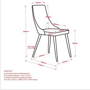 Cora Dining/Lounge Chair, Set of 2 - comfortable seating for dining and office spaces | Image 17 | InSTYLE Home & Rugs
