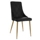 Antoine Dining Chair, set of 2, in Black and Aged Gold